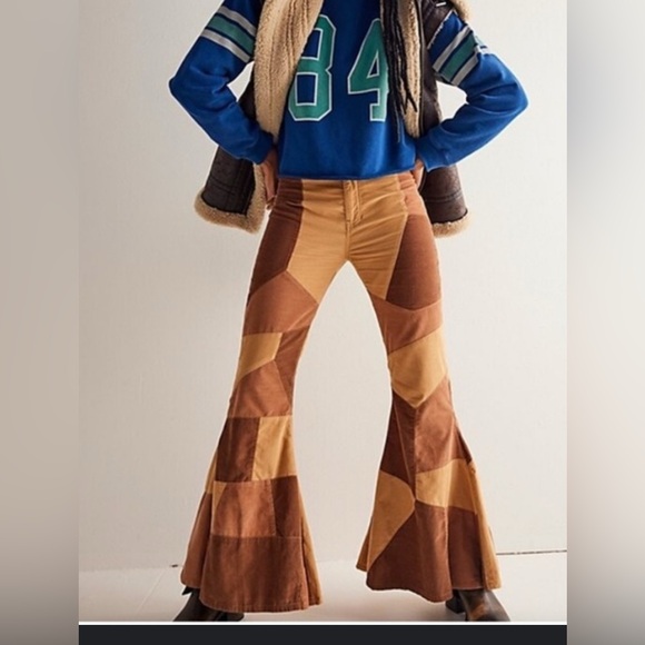 We The Free No Boundaries Pieced Cord Jeans size 28 TEAR (see photos!) $198 - Picture 4 of 16